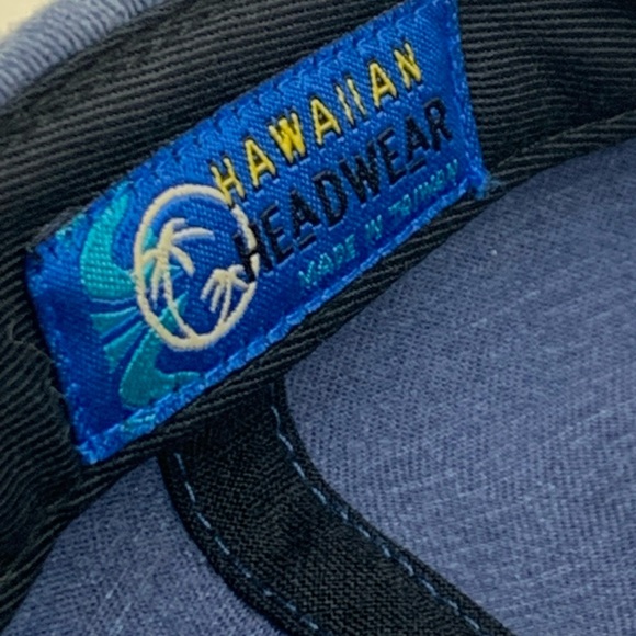 Hang Loose Kona Hawaii Hat Cap Vintage Snapback Adjustable Blue Spellout - Picture 7 of 7